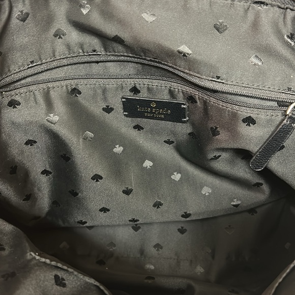 Kate Spade Hayden Sailing Stripe Top Zip Tote, 9"h x 11.5"w x 5"d, Nylon, EUC - Picture 8 of 10